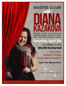 Oz Broadway Master Class with Diana Kazakova