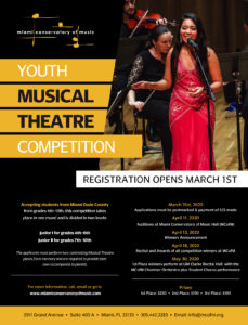 Registration is OPEN for Youth Musical Theatre Competition - Grades 4 - 10